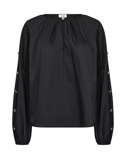  Leveté Room - LR-Isla Solid 131 Bluse - Black